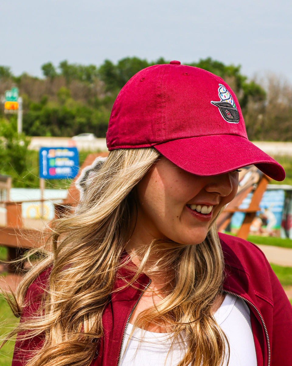 Timber Rattlers '47 Brand Ice Cream Helmet Cardinal Clean Up