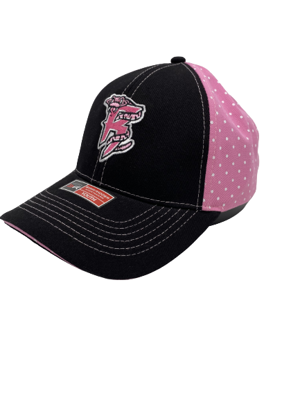 Youth Black/Pink Polka Dot Hat