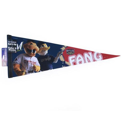 Wisconsin Timber Rattlers Fang and Bernie Premium Felt Pennant
