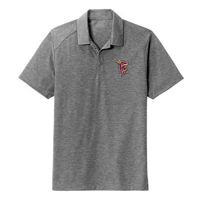 108 Stitches Dark Gray Wicking Polo