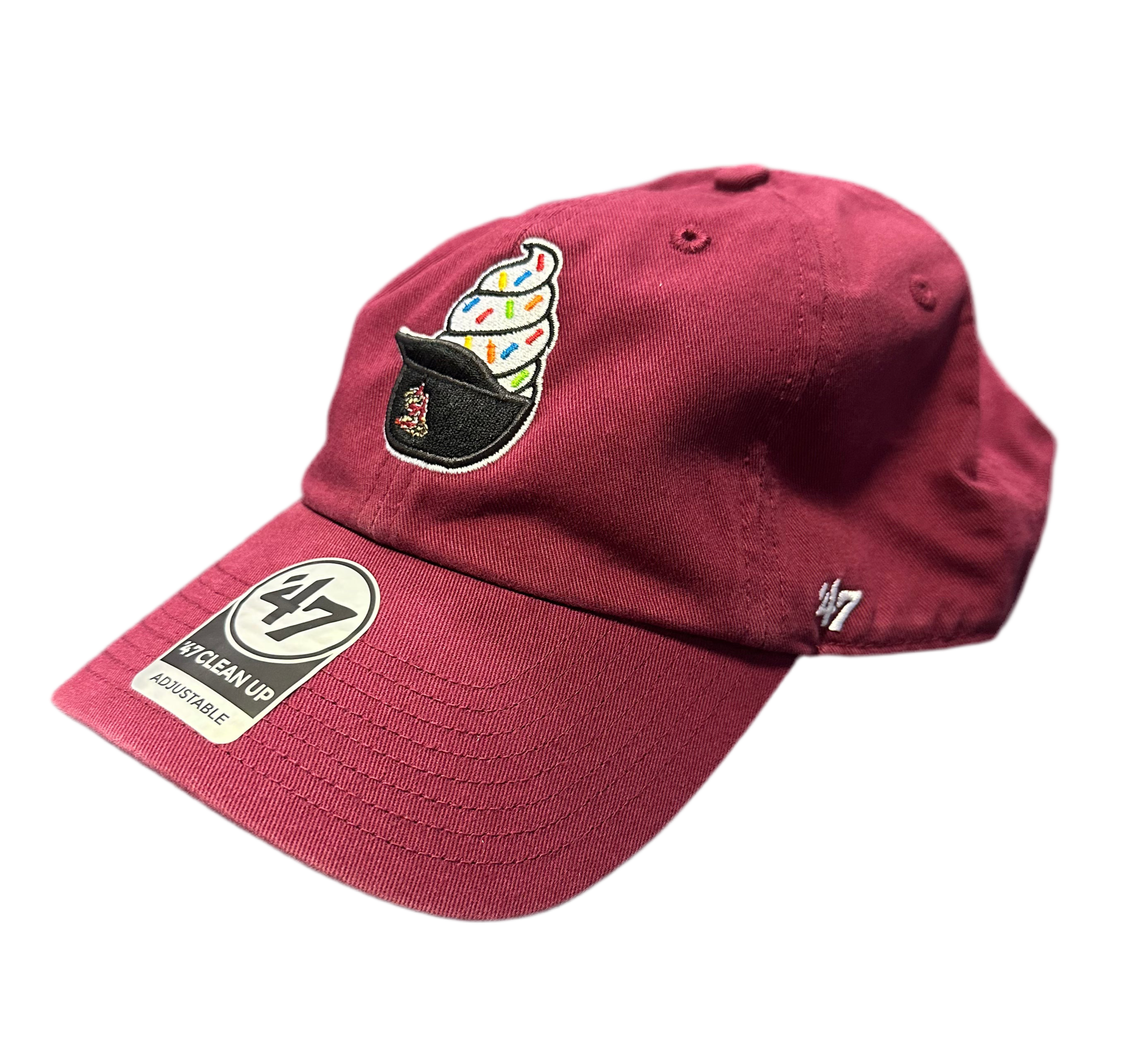 Timber Rattlers '47 Brand Ice Cream Helmet Cardinal Clean Up Timber Rattlers '47 Brand Ice Cream Helmet Cardinal Clean Up