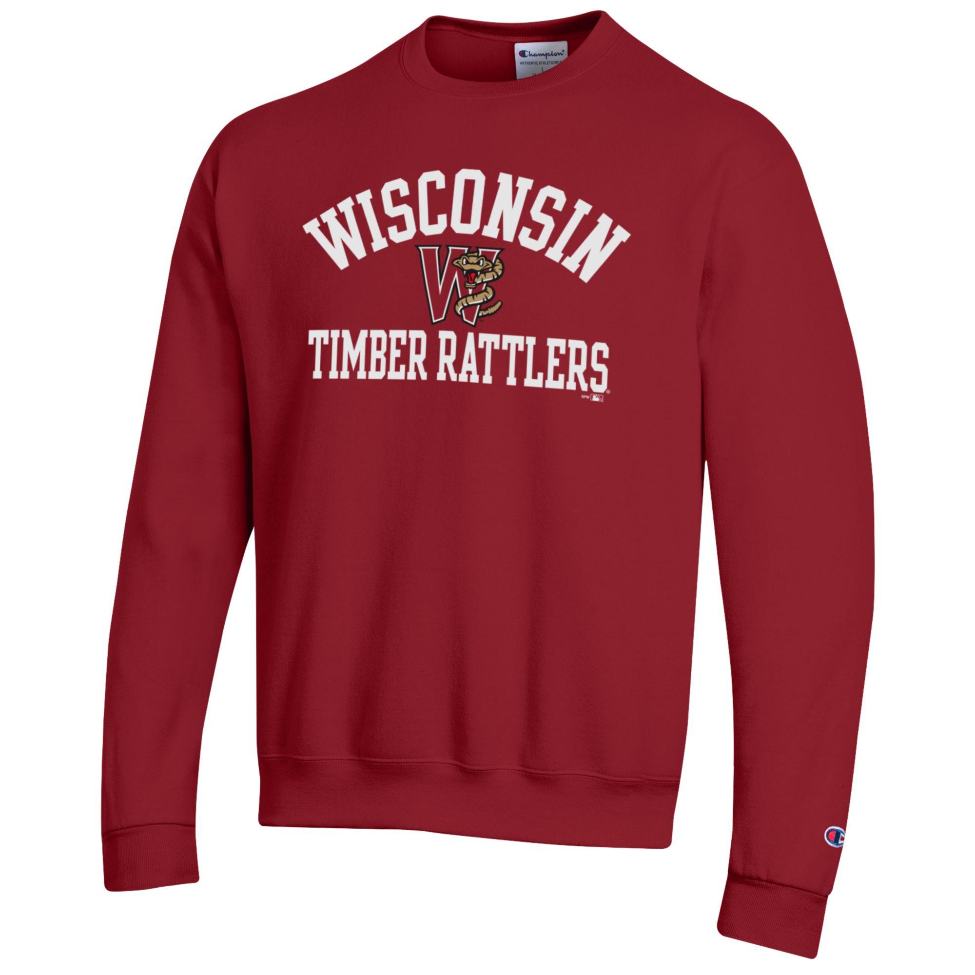 Timber Rattlers Champion Cardinal Powerblend Crewneck – Wisconsin ...