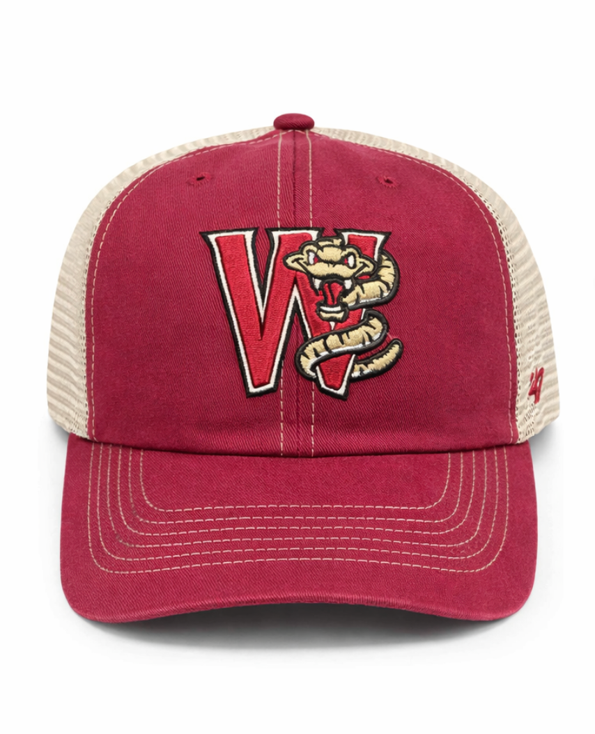 Timber Rattlers '47 Brand Cardinal Trawler Clean Up Adjustable Hat