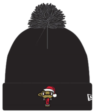 Timber Rattlers New Era 2025 Holiday Logo Knit Hat
