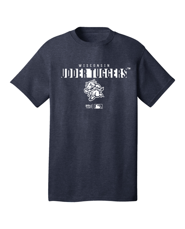 Udder Tuggers Freedom Wear Heather Navy Everette Tee