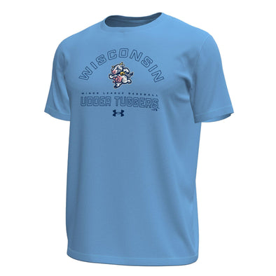 Udder Tuggers Under Armour Horizon Blue Tech Stretch Tee