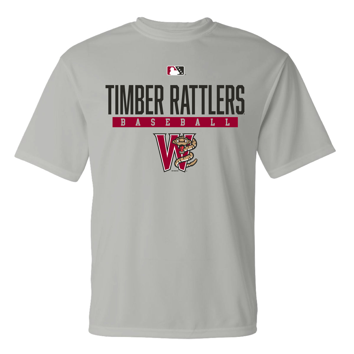 Timber Rattlers Bimm Ridder Silver McGuffin Performance Tee – Wisconsin ...