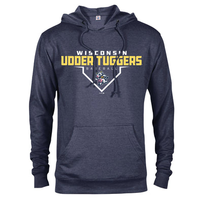 Denim Heather Udder Tuggers Raycon Hooded Sweatshirt