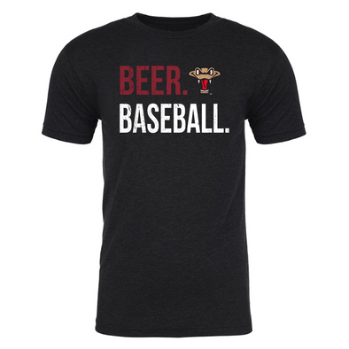 Black Beer & Baseball Tee