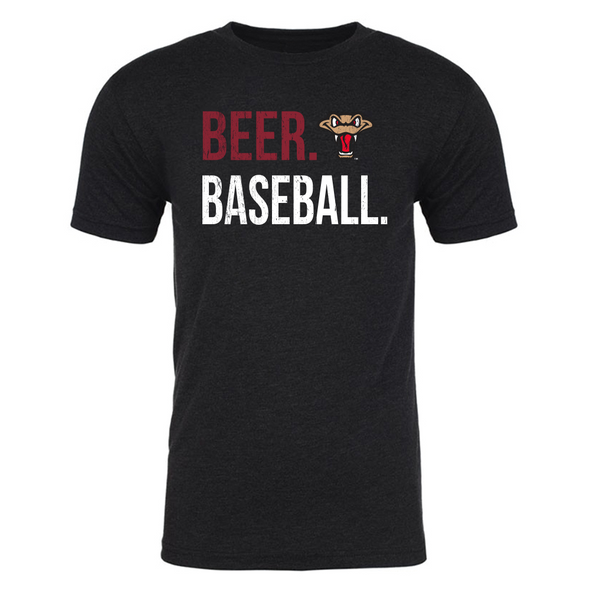 Black Beer & Baseball Tee