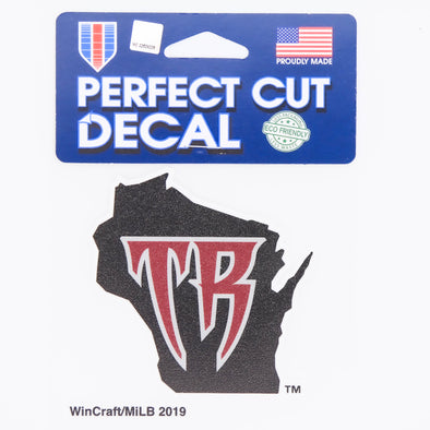 Wisconsin Timber Rattlers State TR Decal